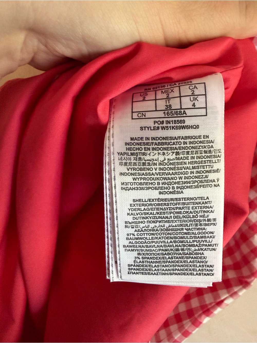Guess Los Angeles | Red Gingham | Mini Dress Sweetheart | Sz 2 - Picture 10 of 13